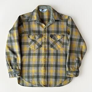 Vintage Woolrich Wool Shirt S Multicolor 80s Button Up USA Winter Outdoors